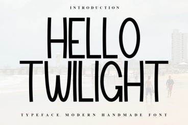 Hello Twilight Handmade Font
