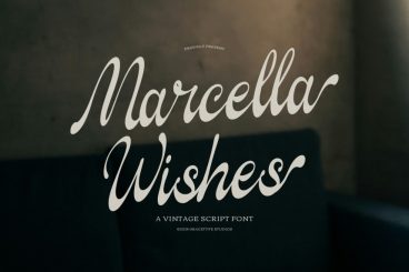 Marcella Wishes Vintage Script