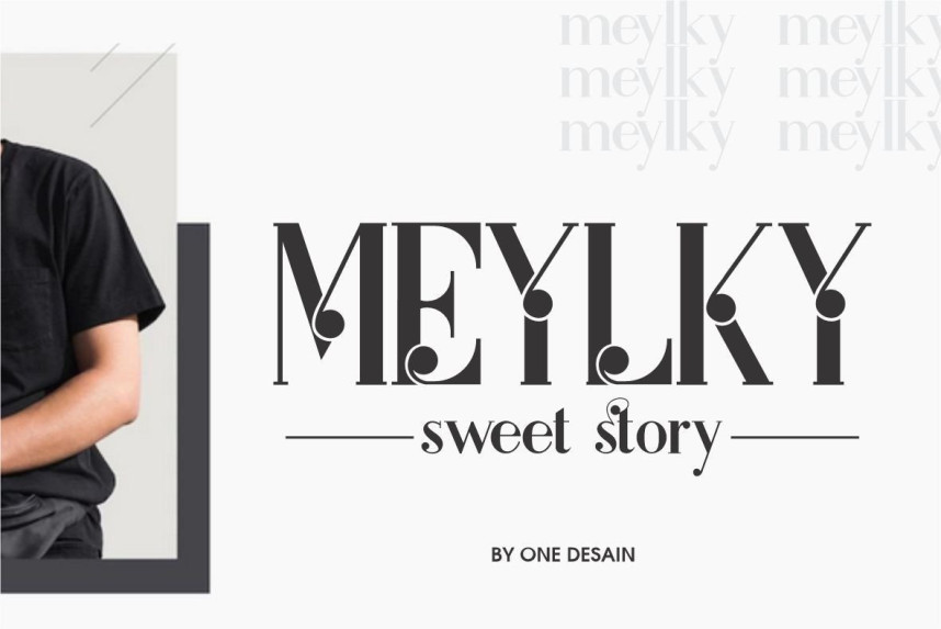 Mhylei Lettering Meylky Font - Befonts
