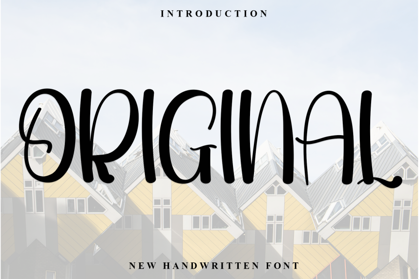 Original Handwritten Typeface - Befonts