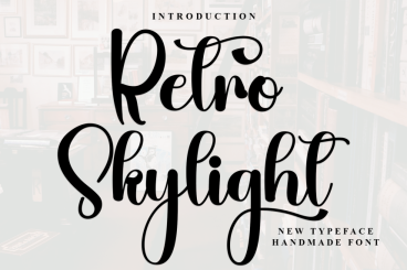 Retro Skylight Handwritten Font