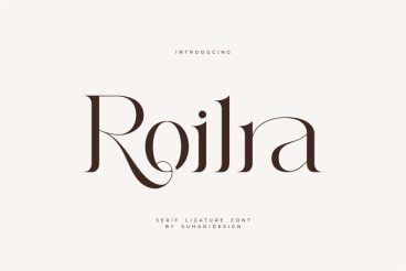 Roilra - Serif Ligature Font