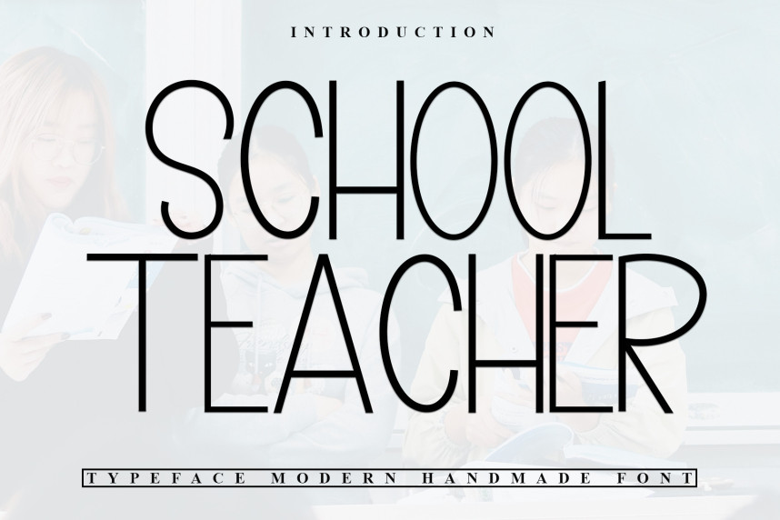 School Teacher Script Font - Befonts