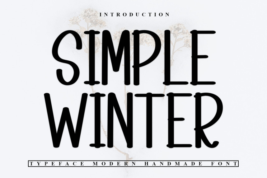 Simple Winter Handmade Font - Befonts