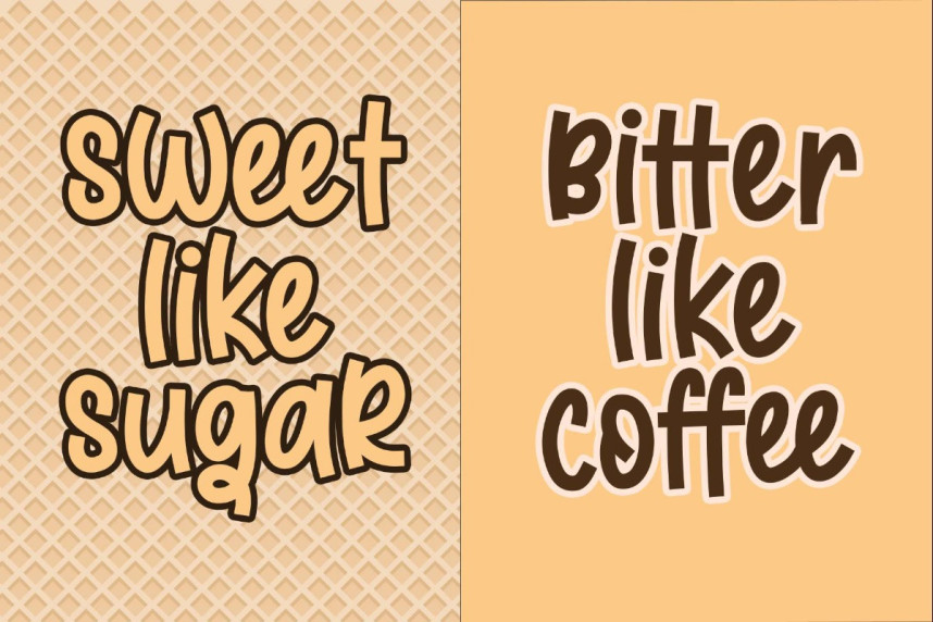 Toffee Lettering Sweet Toffee Font - Befonts