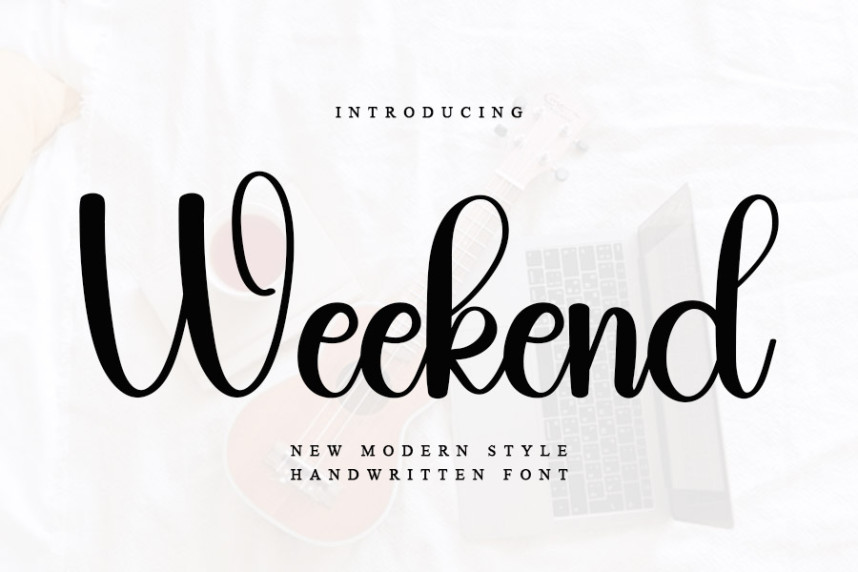 Weekend Handwritten Font - Befonts