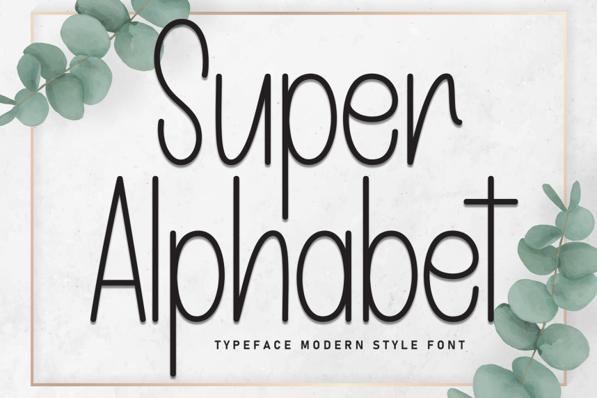Super Alphabet Script Font - Befonts
