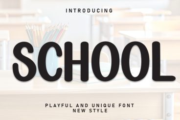 School Unique Font