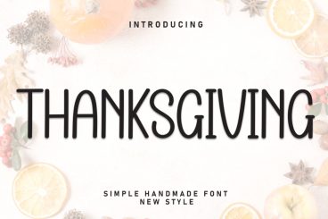 Thanksgiving Handmade Font