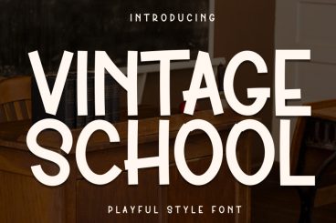 Vintage School Playful Font