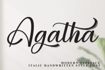 Agatha Style Script Font