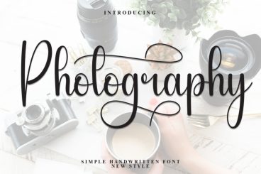 Photography Style Script Font