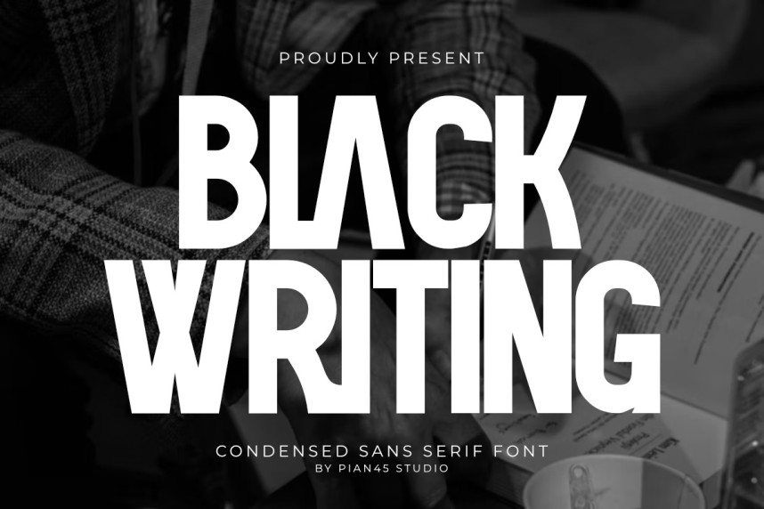 Black Writing Font - Befonts