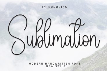 Sublimation - Modern Handwritten Font
