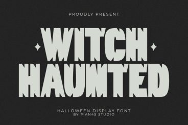 Witch Haunted Halloween Display Font