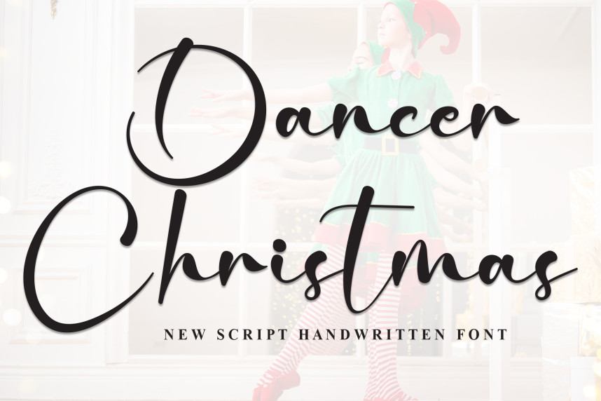 Daner Script Dancer Christmas - New Script Handwritten Font - Befonts