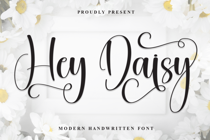 Hey Daisy Style Script Font - Befonts