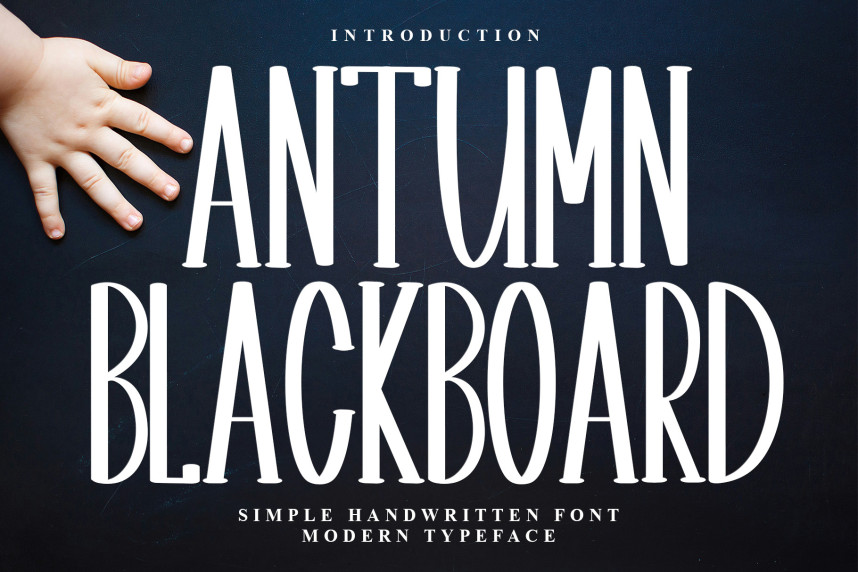 Antumn Blackboard Script Font - Befonts