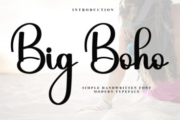Big Boho Style Script Font