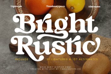 Bright Rustic Serif Font