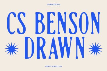 CS Benson Drawn Font