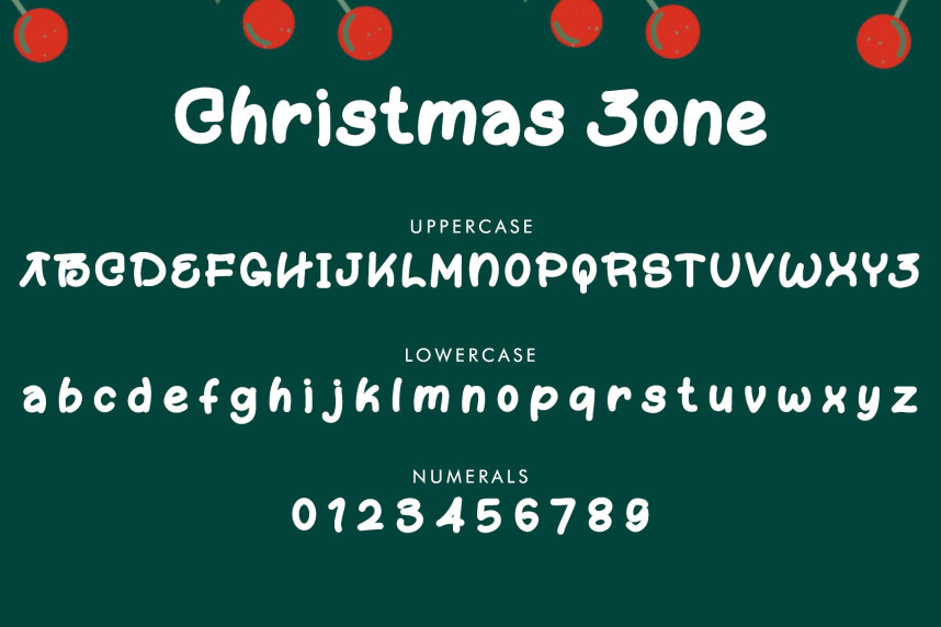 Christmas Zone Font preview image 5