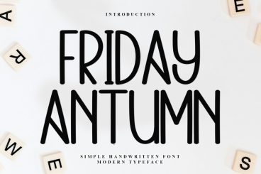 Friday Antumn Handmade Font