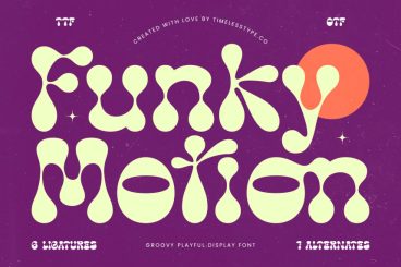 Funky Motion Playful Font