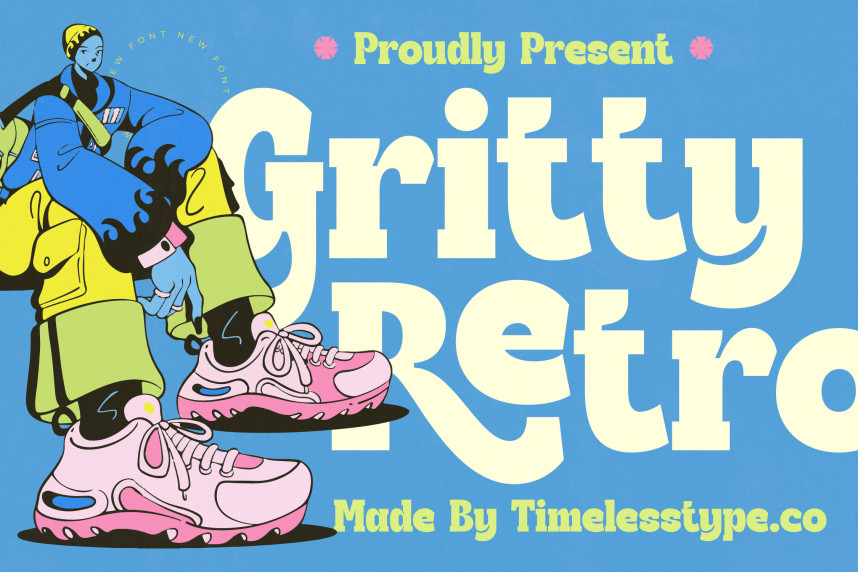 Gritty Retro - Display Serif Font