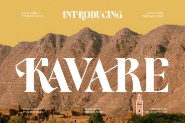 Kavare Typeface