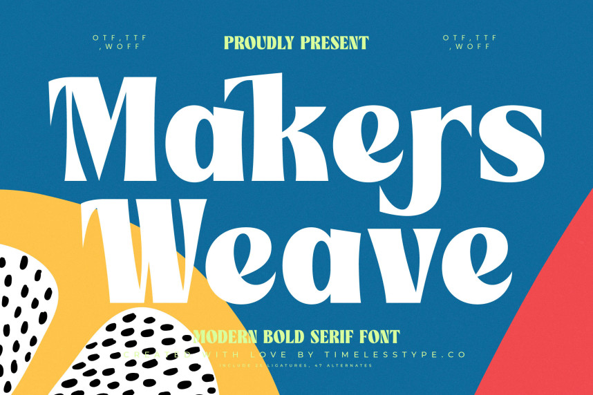 Makers Weave Serif Typeface - Befonts