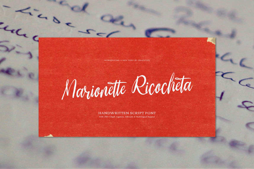 Maruchet Lettering Marionette Ricocheta Font - Befonts