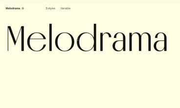 Melodrama Font Family