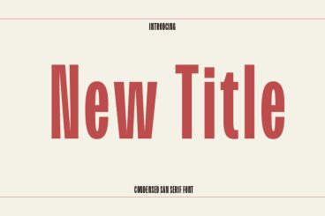 New Title Font Family