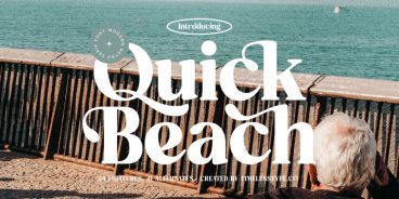Quick Beach - Modern Retro Serif Font