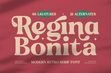 Regina Bonita - Modern Retro Serif Font