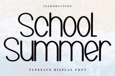 School Summer - Modern Handmade Font