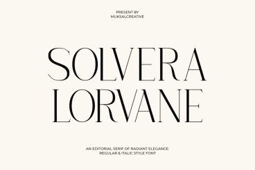 Solvera Lorvane Font