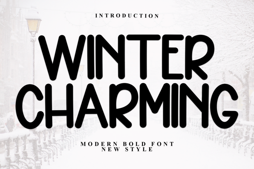 Winter Charming - Modern Bold Font - Befonts