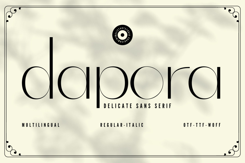 Da Rota Font Dapora Font - Befonts