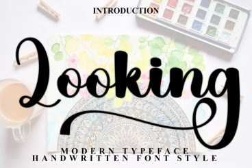 Looking Style Script Font