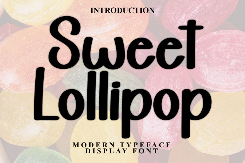 Sweet Lollipop Handcrafted Font - Befonts