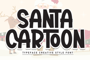 Santa Cartoon Playful Font