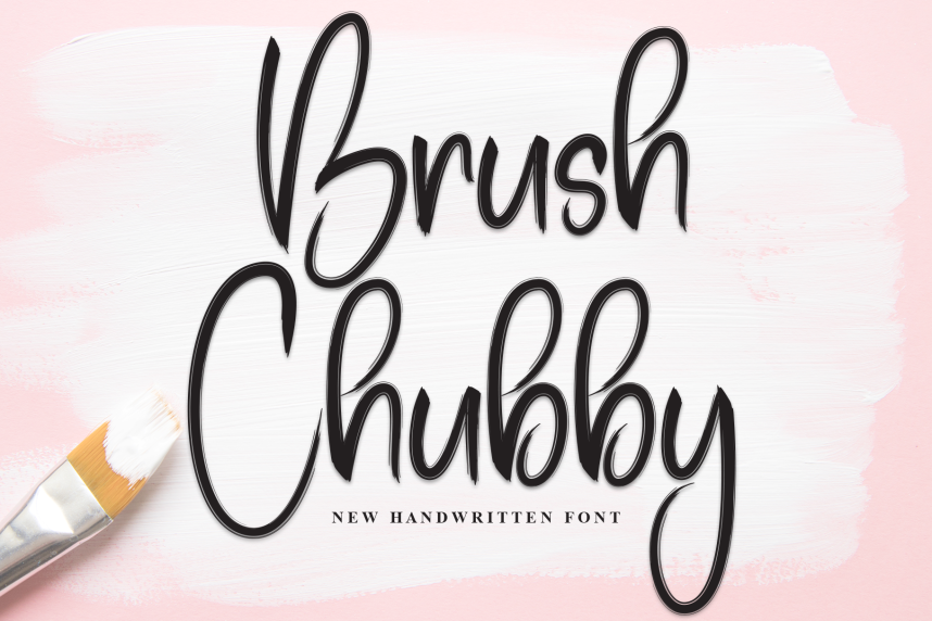 Brush Chubby - New Script Handwritten Font - Befonts
