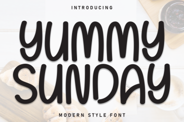 Yummy Sunday - Modern Handmade Font