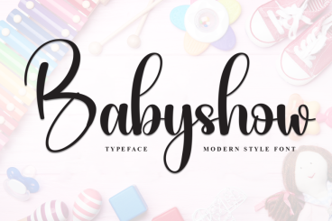 Babyshow - Modern Simple Font