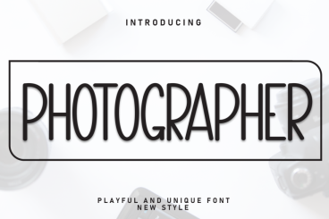 Photographer - Playful And Unique Font