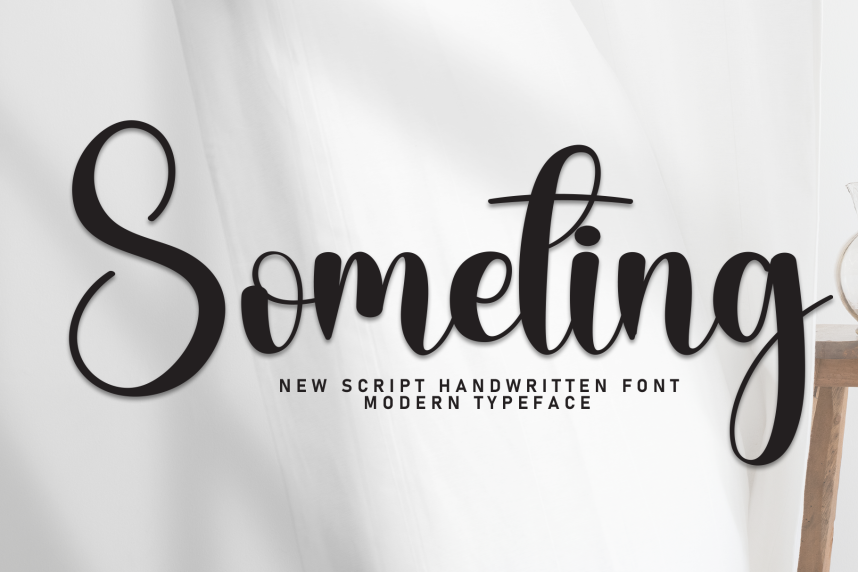 Someting - New Script Handwritten Font - Befonts