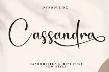 Cassandra - New Handwritten Script Font