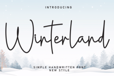 Winterland Simple Handwritten Font